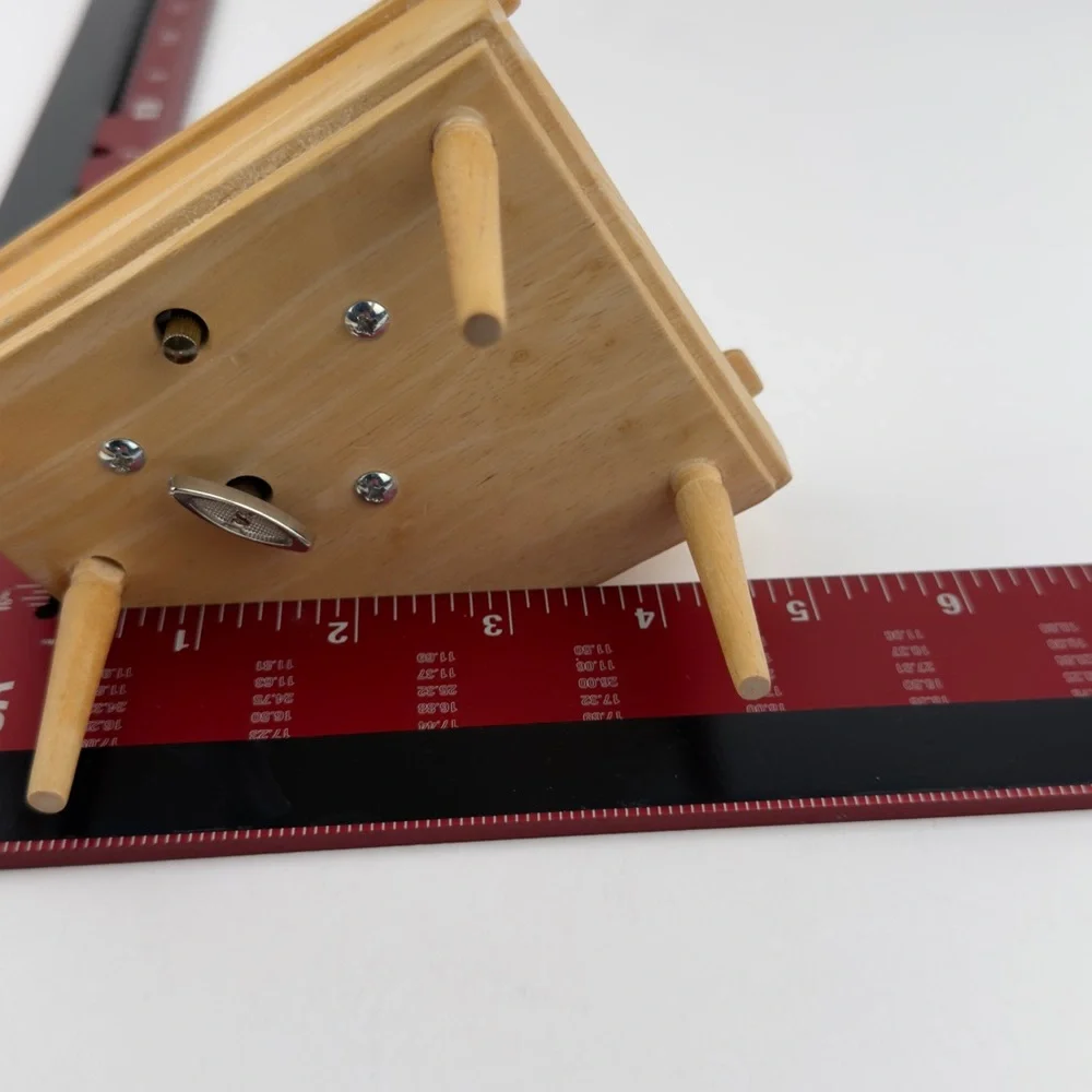 Miniature Dollhouse Baby Grand Piano Music Box 1:12 Scale Wood Working